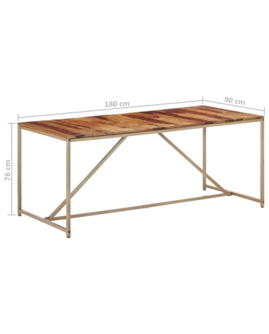 Table de salle à manger 180x90x76 cm Bois solide