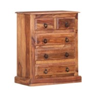 Armoire à tiroirs 60x35x75 cm Bois massif