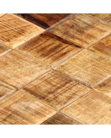 Tables basses 2 pcs avec design de blocs Bois de manguier brut