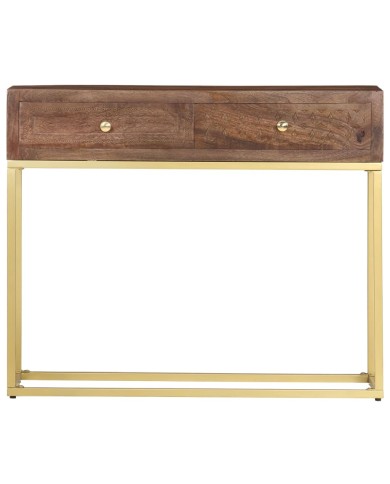 Table console 90 x 30 x 75 cm Bois de manguier massif
