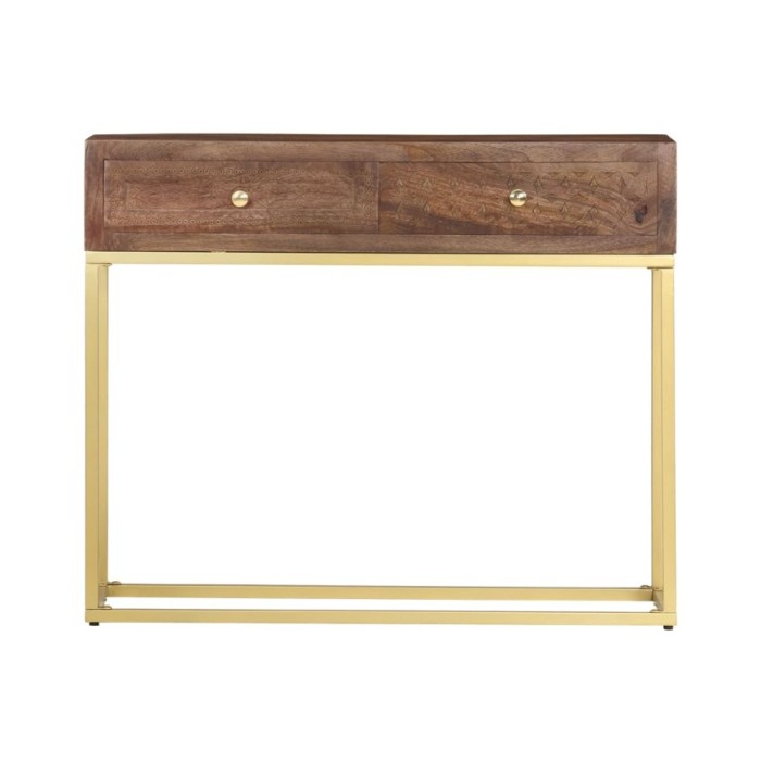 Table console 90 x 30 x 75 cm Bois de manguier massif