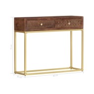 Table console 90 x 30 x 75 cm Bois de manguier massif