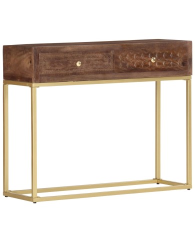 Table console 90 x 30 x 75 cm Bois de manguier massif