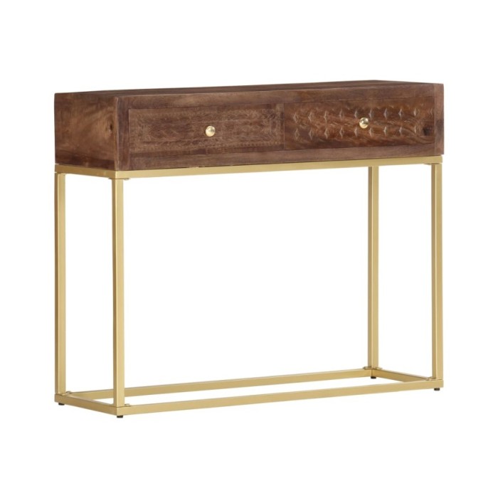 Table console 90 x 30 x 75 cm Bois de manguier massif