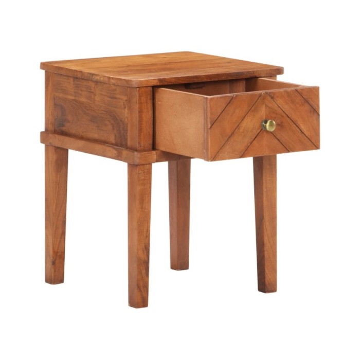 Table de chevet 40x40x50 cm Bois d'acacia massif