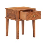 Table de chevet 40x40x50 cm Bois d'acacia massif