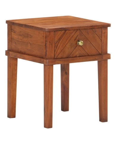 Table de chevet 40x40x50 cm Bois d'acacia massif