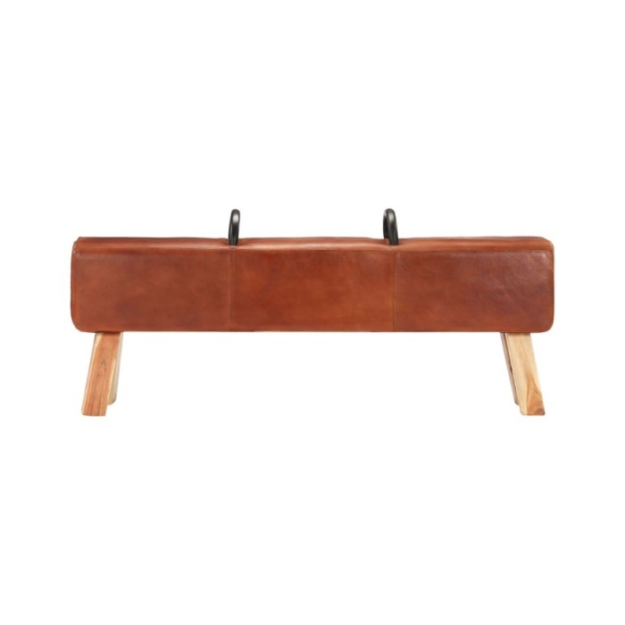 Banc cheval d'arçon vintage Cuir véritable de chèvre 