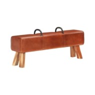 Banc cheval d'arçon vintage Cuir véritable de chèvre 