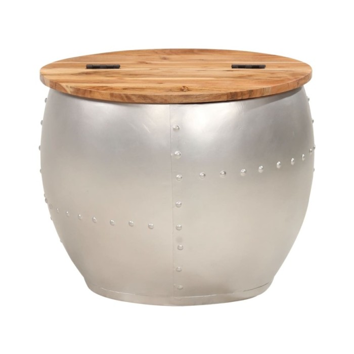 Table basse 53x43 cm Bois d'acacia massif
