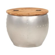 Table basse 53x43 cm Bois d'acacia massif