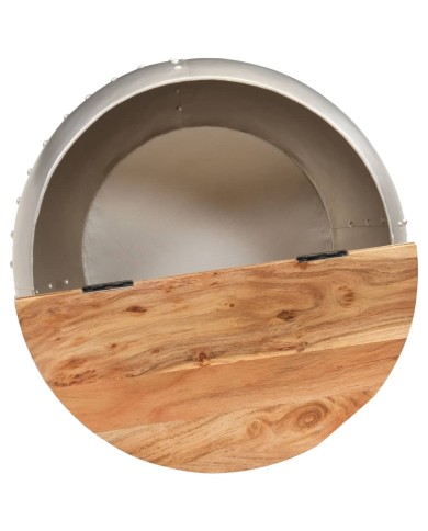 Table basse 53x43 cm Bois d'acacia massif