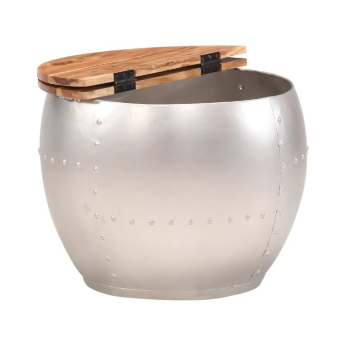 Table basse 53x43 cm Bois d'acacia massif