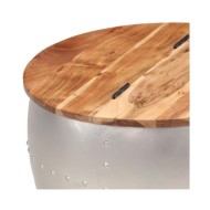 Table basse 53x43 cm Bois d'acacia massif