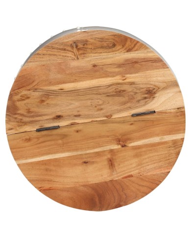 Table basse 53x43 cm Bois d'acacia massif