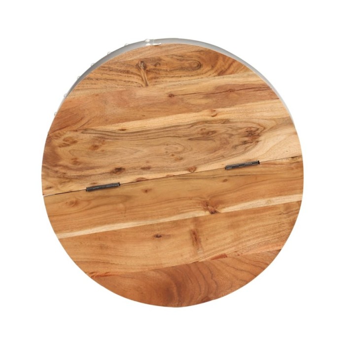 Table basse 53x43 cm Bois d'acacia massif