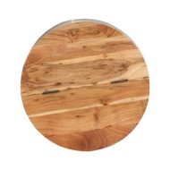 Table basse 53x43 cm Bois d'acacia massif