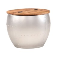 Table basse 53x43 cm Bois d'acacia massif