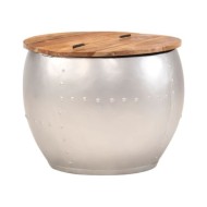Table basse 53x43 cm Bois d'acacia massif