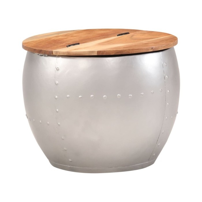 Table basse 53x43 cm Bois d'acacia massif
