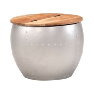 Table basse 53x43 cm Bois d'acacia massif