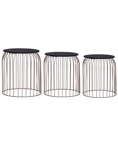 Tables basses 3 pcs Cuivre