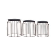 Tables basses 3 pcs Cuivre