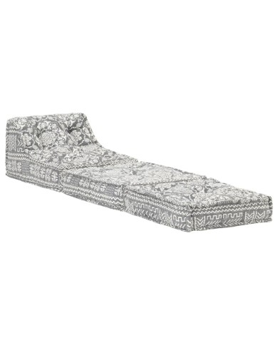 Pouf modulaire Gris clair Tissu