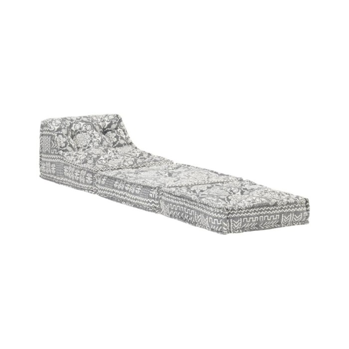 Pouf modulaire Gris clair Tissu