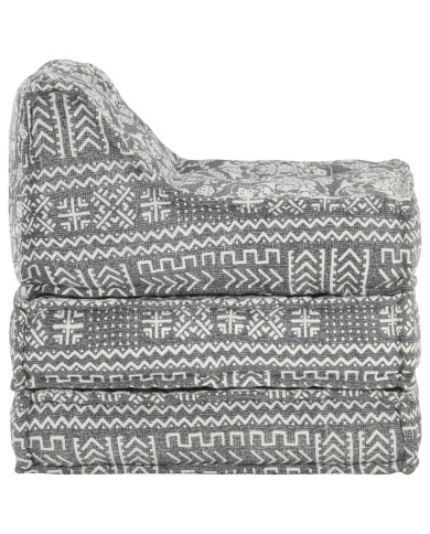 Pouf modulaire Gris clair Tissu