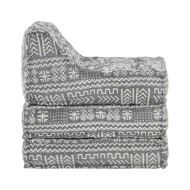 Pouf modulaire Gris clair Tissu