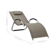 Pouf modulaire Gris clair Tissu