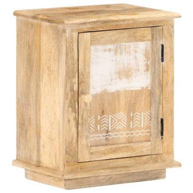 Table de chevet 40x30x46 cm Bois de manguier massif