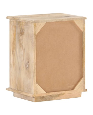 Table de chevet 40x30x46 cm Bois de manguier massif