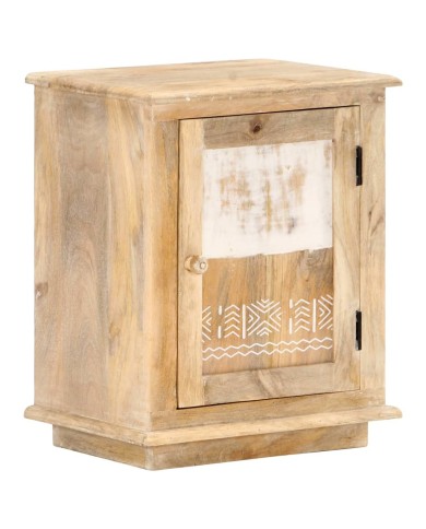 Table de chevet 40x30x46 cm Bois de manguier massif