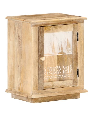 Table de chevet 40x30x46 cm Bois de manguier massif