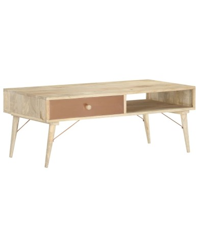 Table basse 118x57x45 cm Bois de manguier massif