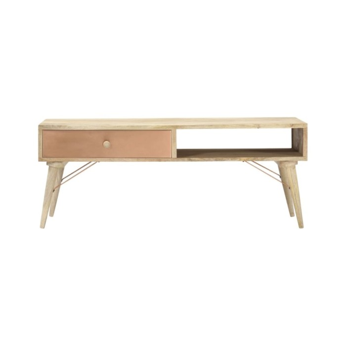 Table basse 118x57x45 cm Bois de manguier massif