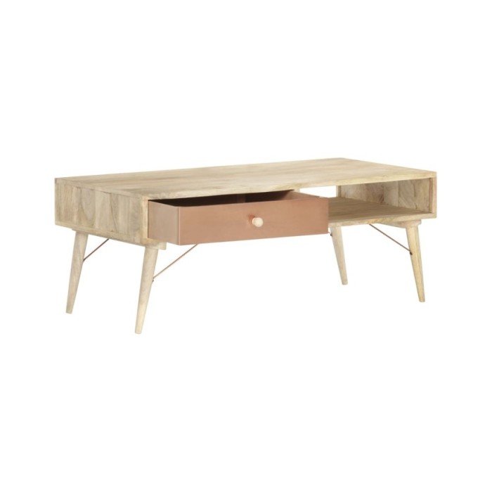 Table basse 118x57x45 cm Bois de manguier massif