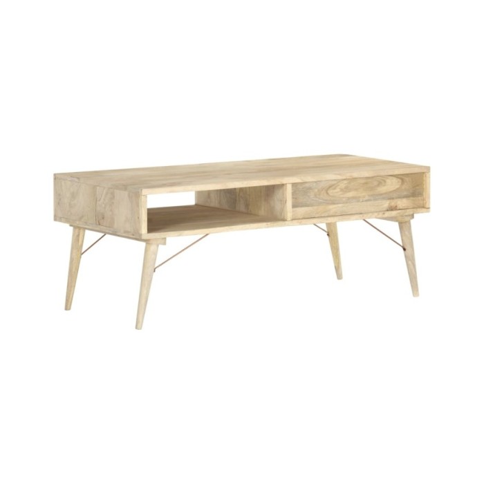 Table basse 118x57x45 cm Bois de manguier massif