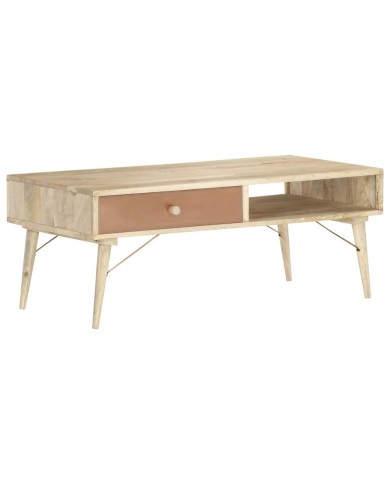 Table basse 118x57x45 cm Bois de manguier massif