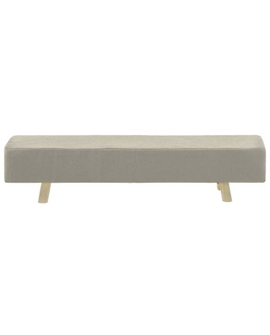 Repose-pied Crème 120x28x26 cm Tissu