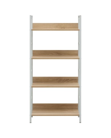 Bibliothèque à 4 niveaux Chêne 60x27,6x124,5 cm Aggloméré