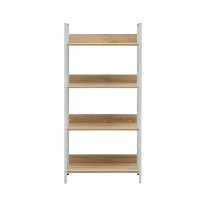 Bibliothèque à 4 niveaux Chêne 60x27,6x124,5 cm Aggloméré