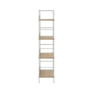 Bibliothèque à 4 niveaux Chêne 60x27,6x124,5 cm Aggloméré