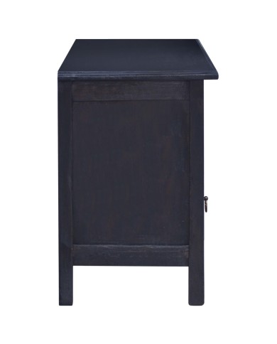 Meuble TV Café noir clair 100x30x45 cm Bois d'acajou massif
