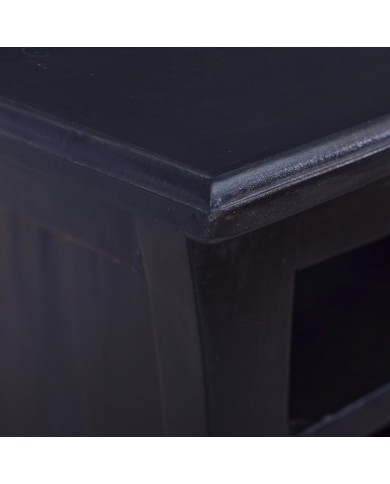 Meuble TV Café noir clair 100x30x45 cm Bois d'acajou massif