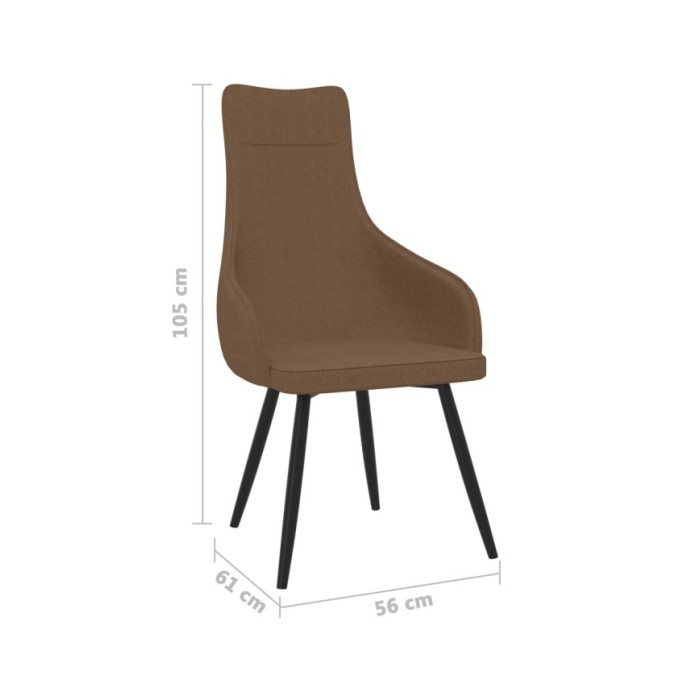 Fauteuil Marron Tissu