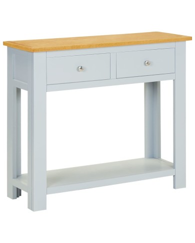 Table console 83x30x73 cm Bois de chêne massif 