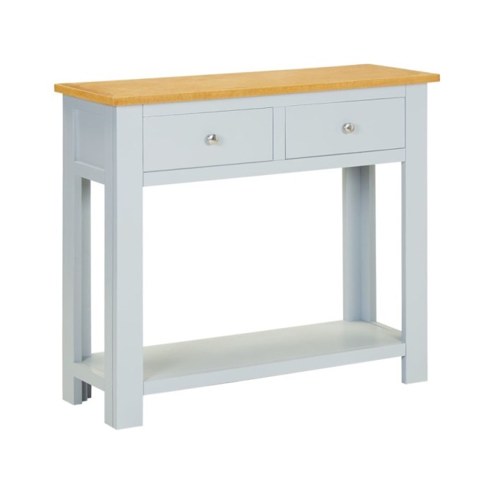 Table console 83x30x73 cm Bois de chêne massif 